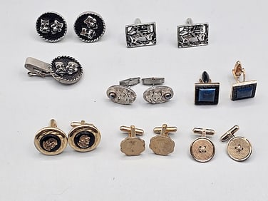 Vintage Cufflinks: Sterling, Dior, More