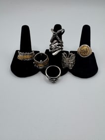 7 Sterling Silver Rings
