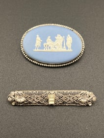 2 Sterling Brooches