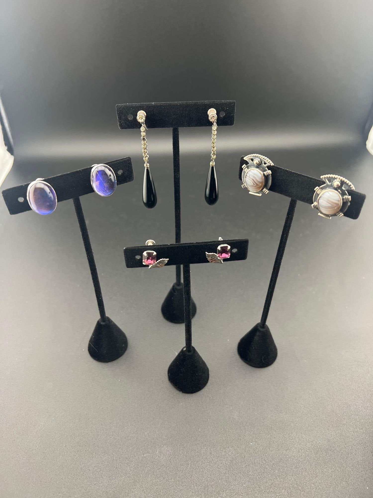 4 Pairs Sterling Earrings (1 of 10)