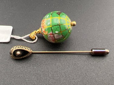 Stick Pin and Globe Pendant