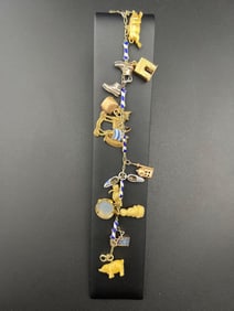 14K Charm Bracelet With Charms