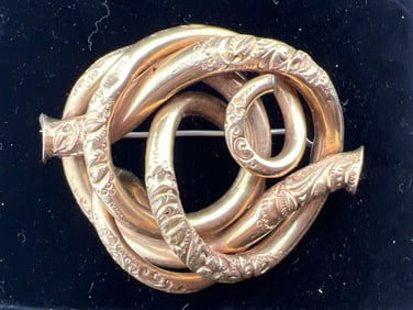Victorian Lovers Knot Brooch