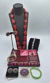 Barse Stone Necklace And Costume