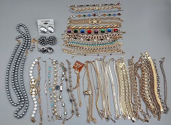 Gold and Silver Toned Bracelets with Accents (1 of 12)