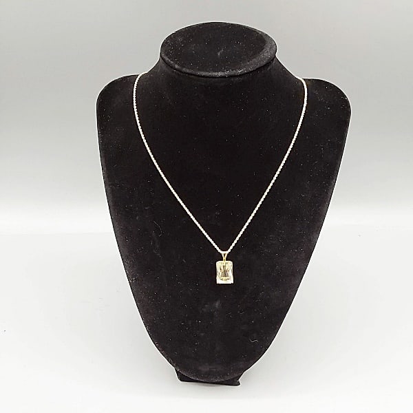 14K Rope Necklace with Pendant (1 of 5)
