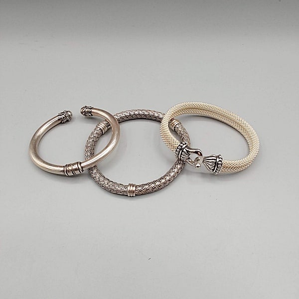 3 Sterling Bracelets (1 of 7)