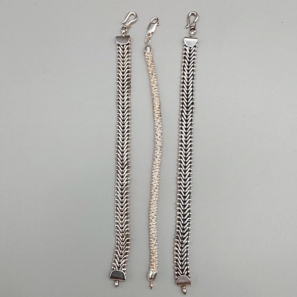 3 Sterling Silver Bracelets (1 of 4)