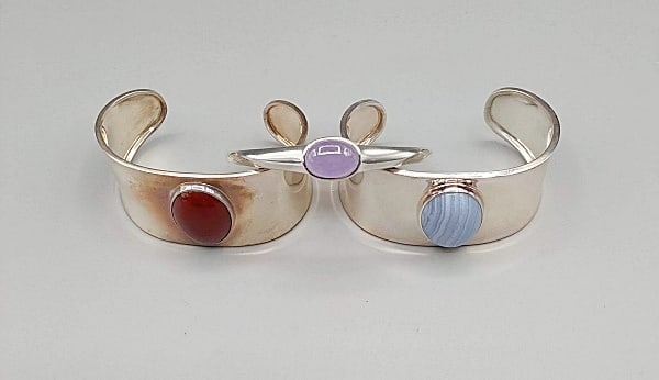 3 Sterling Cuff Bracelets (1 of 10)