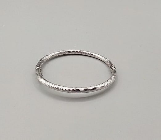 14K WG Bangle Bracelet (1 of 3)