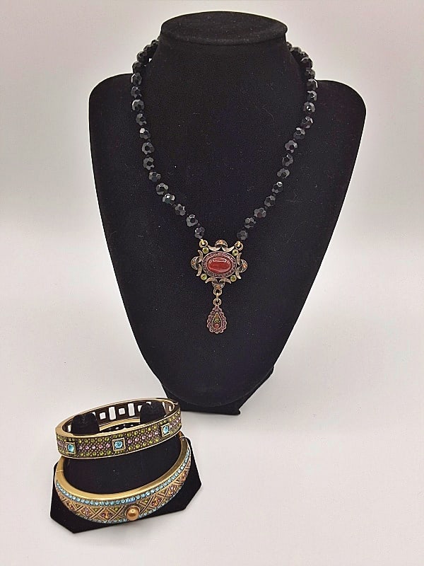 Heidi Daus Bangles and Necklace (1 of 9)