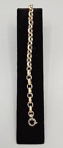 14K Oval Link Bracelet (1 of 3)
