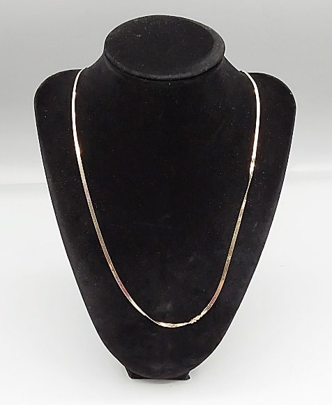 14K Herringbone Necklace (1 of 5)