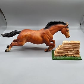 Breyer Jumping Horse with Wall #300