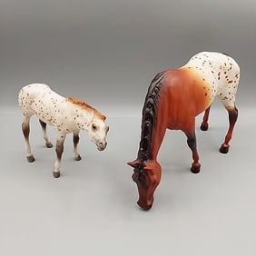 Breyer 1989 Sears Mare and Foal Set Appaloosa #494155