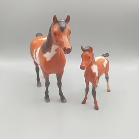 Breyer Sears 1988 Arabian Mare and Foal Set #497679