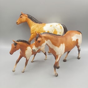 Breyer Appaloosa Pinto Stock Horse Stallion Mare and Foal #230 232 237\