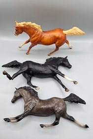 3 Breyer Black Beauty Horses - Poor Condition