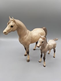 Breyer Proud Arabian Mare #215 and Foal #220