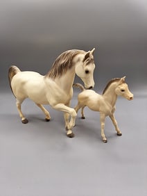 Breyer Family Arabian Stallion #7 and Foal #9