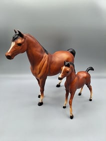 Breyer Family Arabian Mare #14 and Foal #15