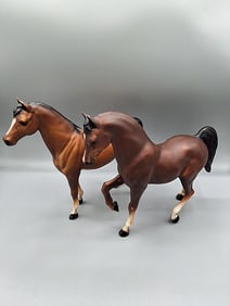 Breyer Family Arabian Stallion #13 and Mare #14