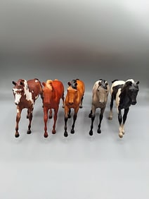 5 Breyer Action Stock Horse Foals