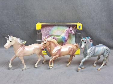 4 Breyer Classic Unicorns