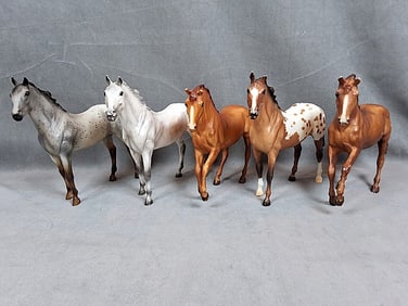 5 Breyer Classic Duchess and Ginger Horses