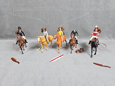 5 Bitsy Breyer Little Bits Horse and Riders