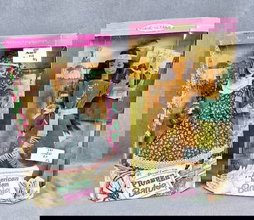 2 American Stories Collection Barbies: 2 American Stories Collection Barbies. The lot consists of 2 American Stories Collection Barbies with one as American Indian Barbie and the other as Pioneer Barbie. The American Indian Barbie is a Col