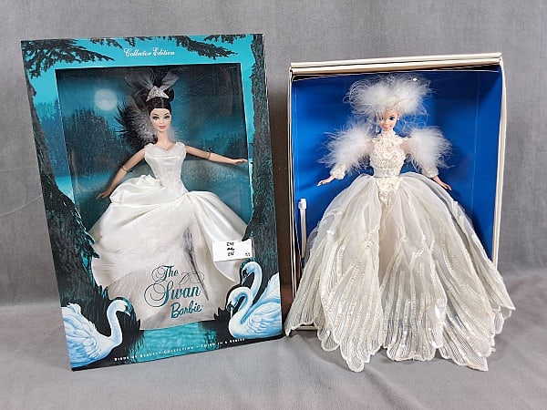 Swan and Snow Princess Barbies: Swan and Snow Princess Barbies. There are 2 Barbies that are included in this lot with those being Snow Princess Barbie c1994 and the Swan Barbie c2000. Snow Princess Barbie c2000 is Limited Edition a