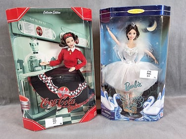 Swan Queen and Coca Cola Collector Edition Barbies