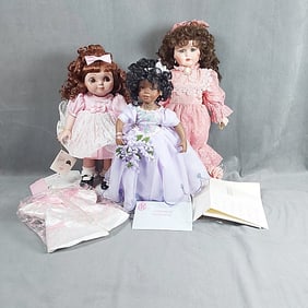 3 Marie Osmond's Porcelain Dolls - Morgan, Hope, and Adora Belle