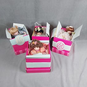 4 Marie Osmond Tiny Tots Porcelain Dolls in Original Boxes