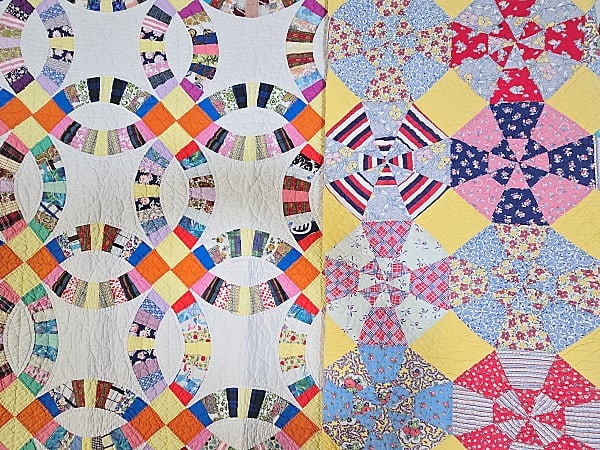 2 Vintage c1940 Quilts - DWR and more (1 of 18)