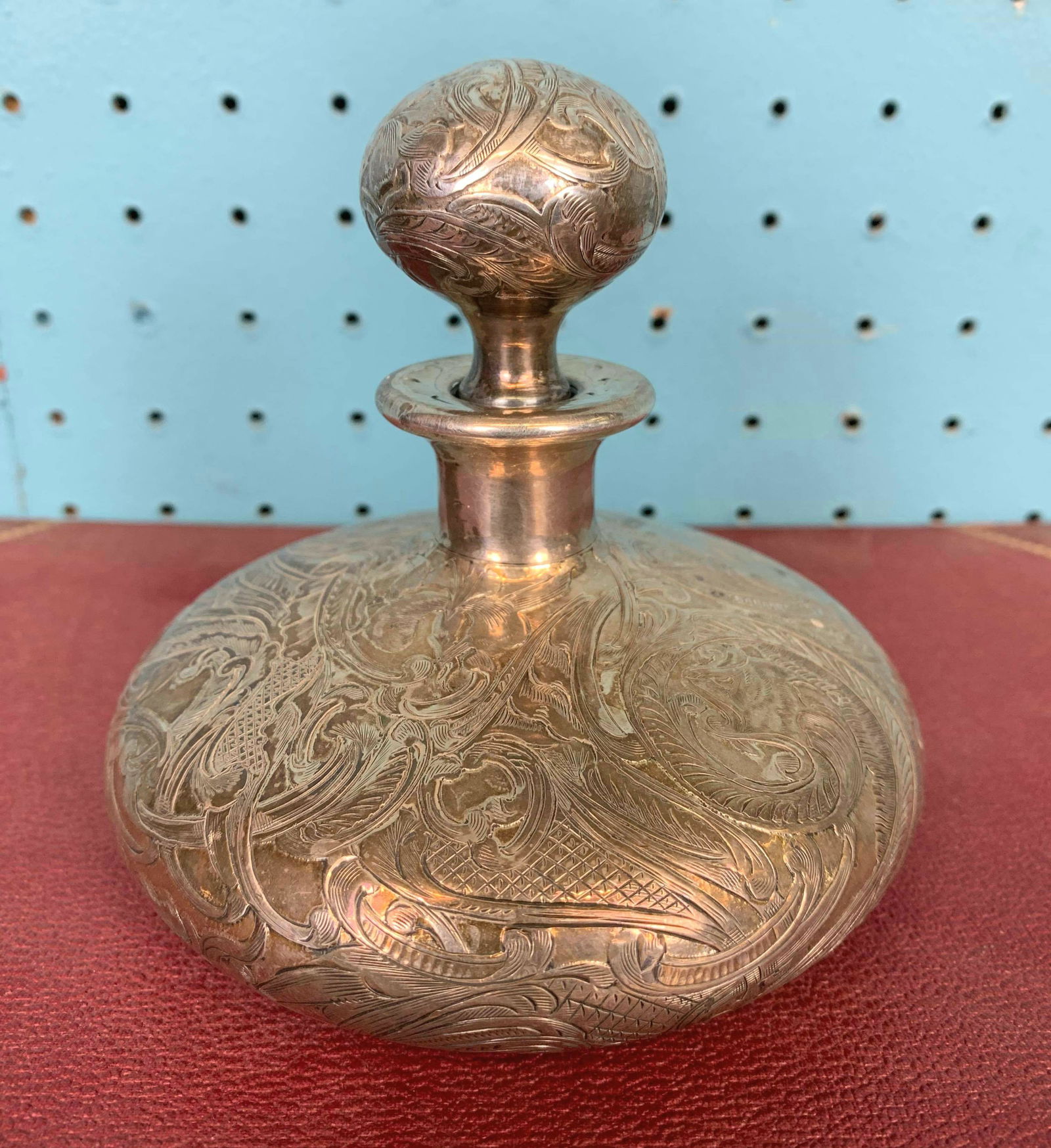 Vintage Sterling Silver Overlay Perfume Bottle (1 of 8)