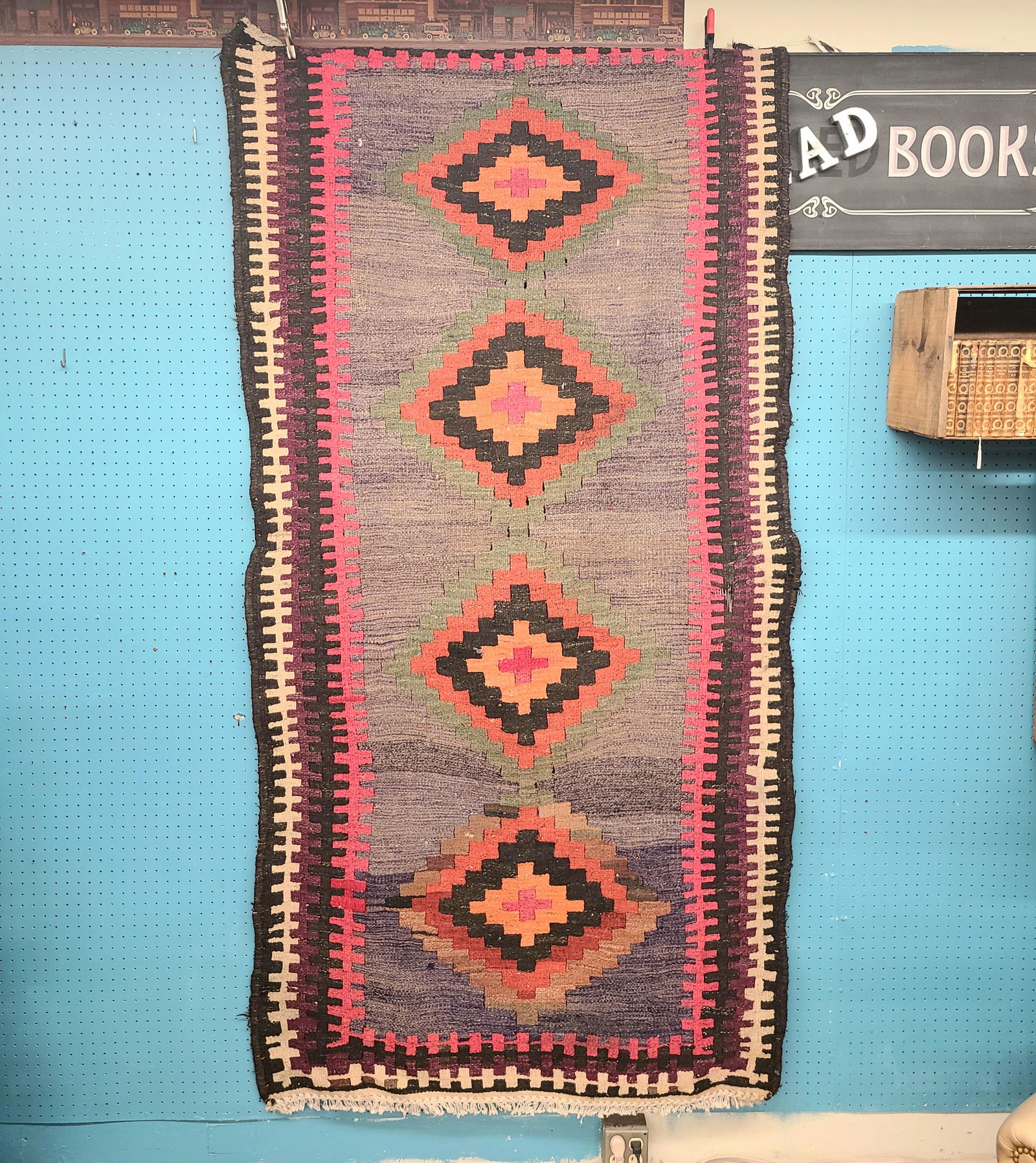 Antique Turkish Flat Woven Carpet (1 of 5)