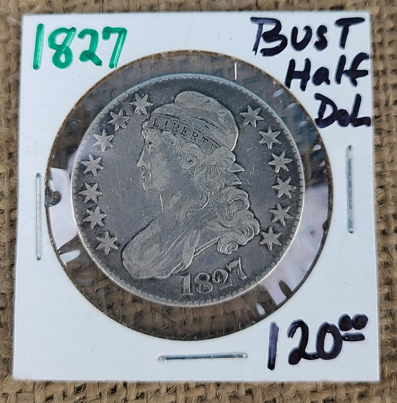 1827 Bust Half Dollar (1 of 4)