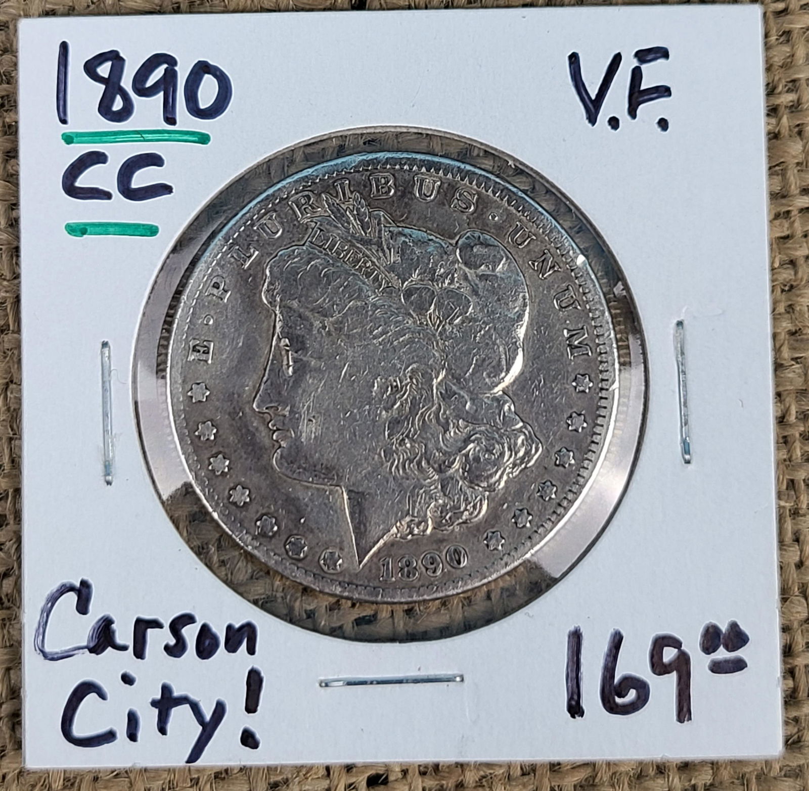 1890 CC Morgan Silver Dollar (1 of 4)
