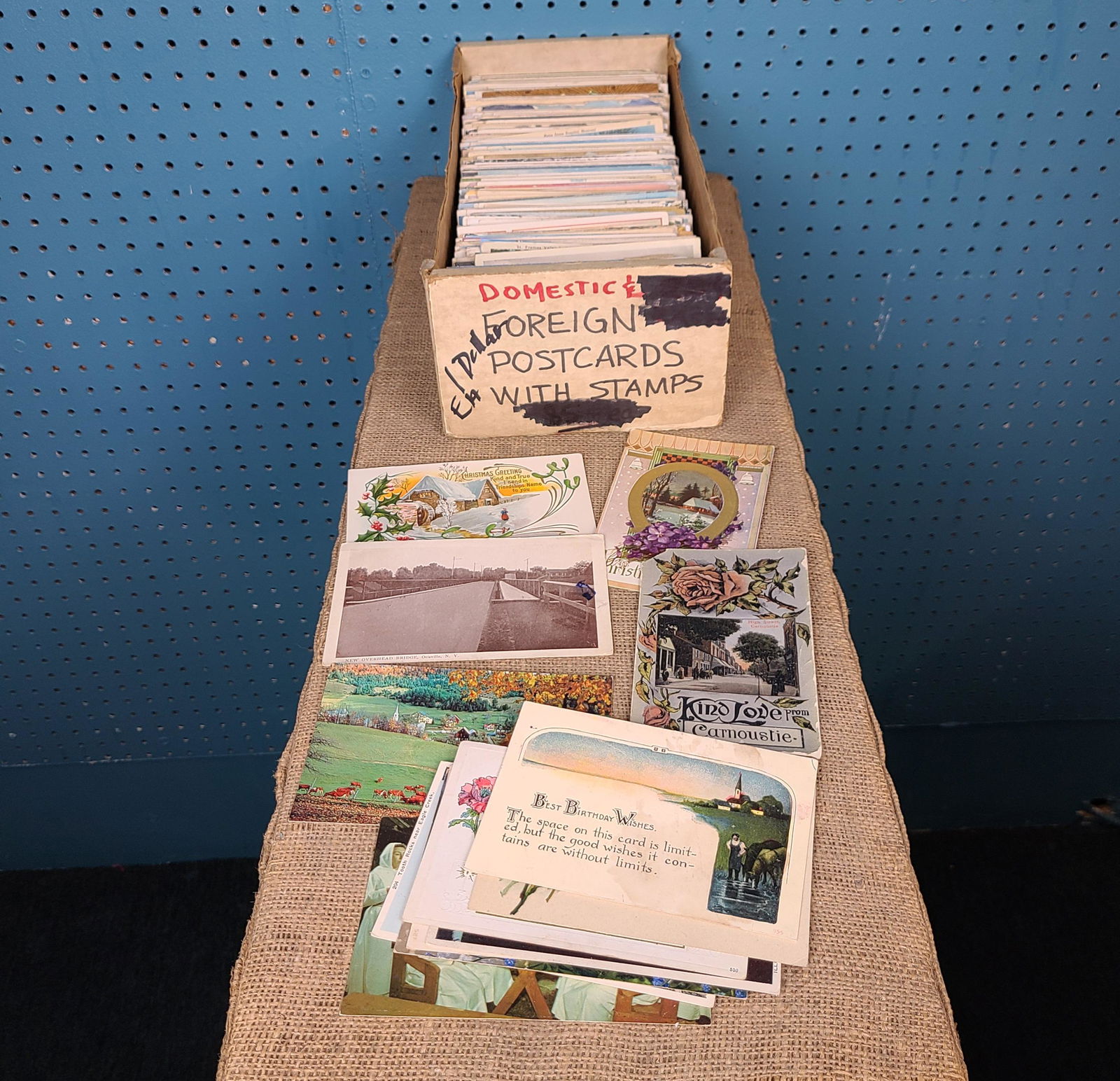 Large Vintage Postcard Lot 150+ Cards (1 of 5)