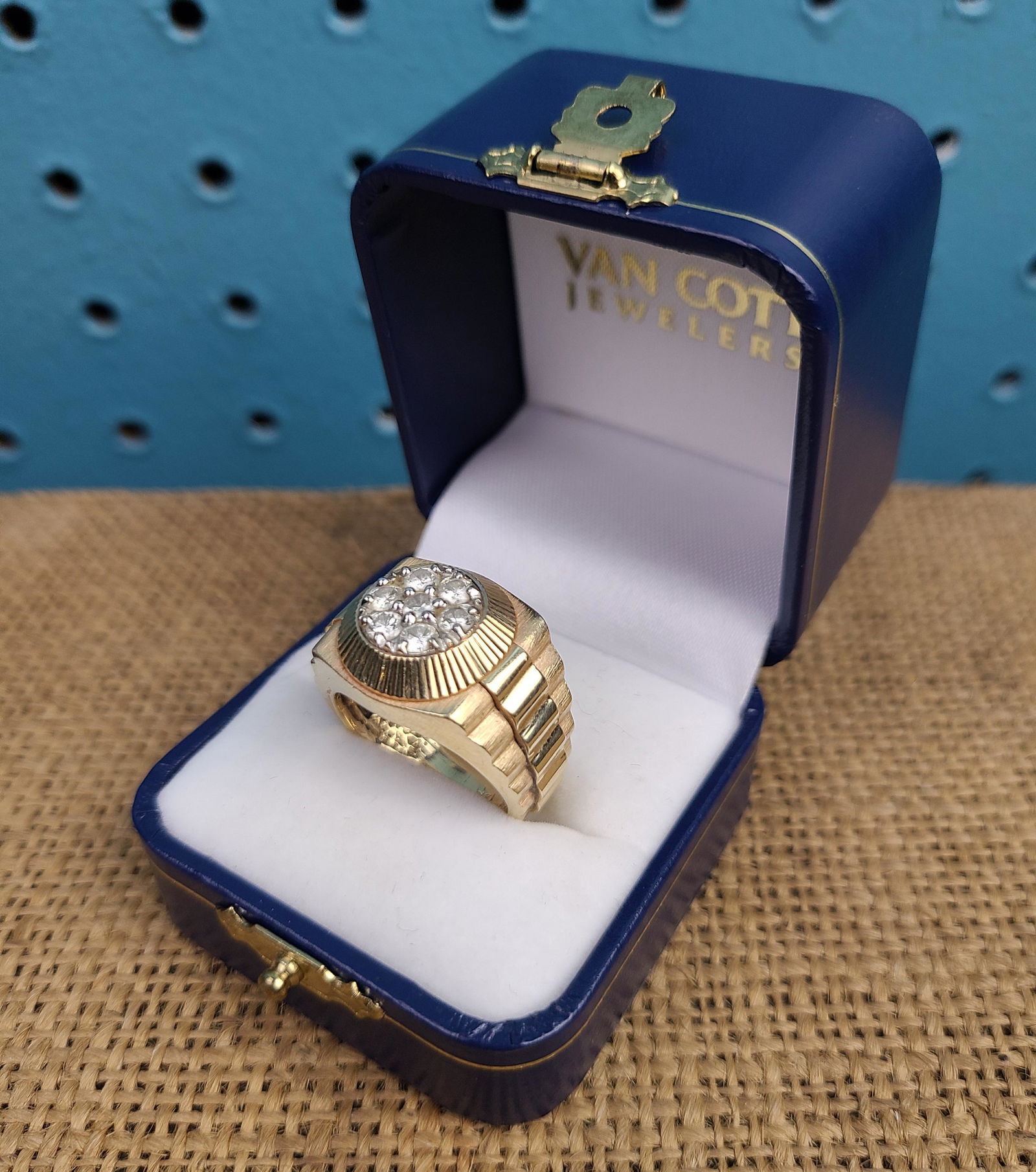 14K Gold Ring, approx 1 Carat in Diamonds (1 of 6)