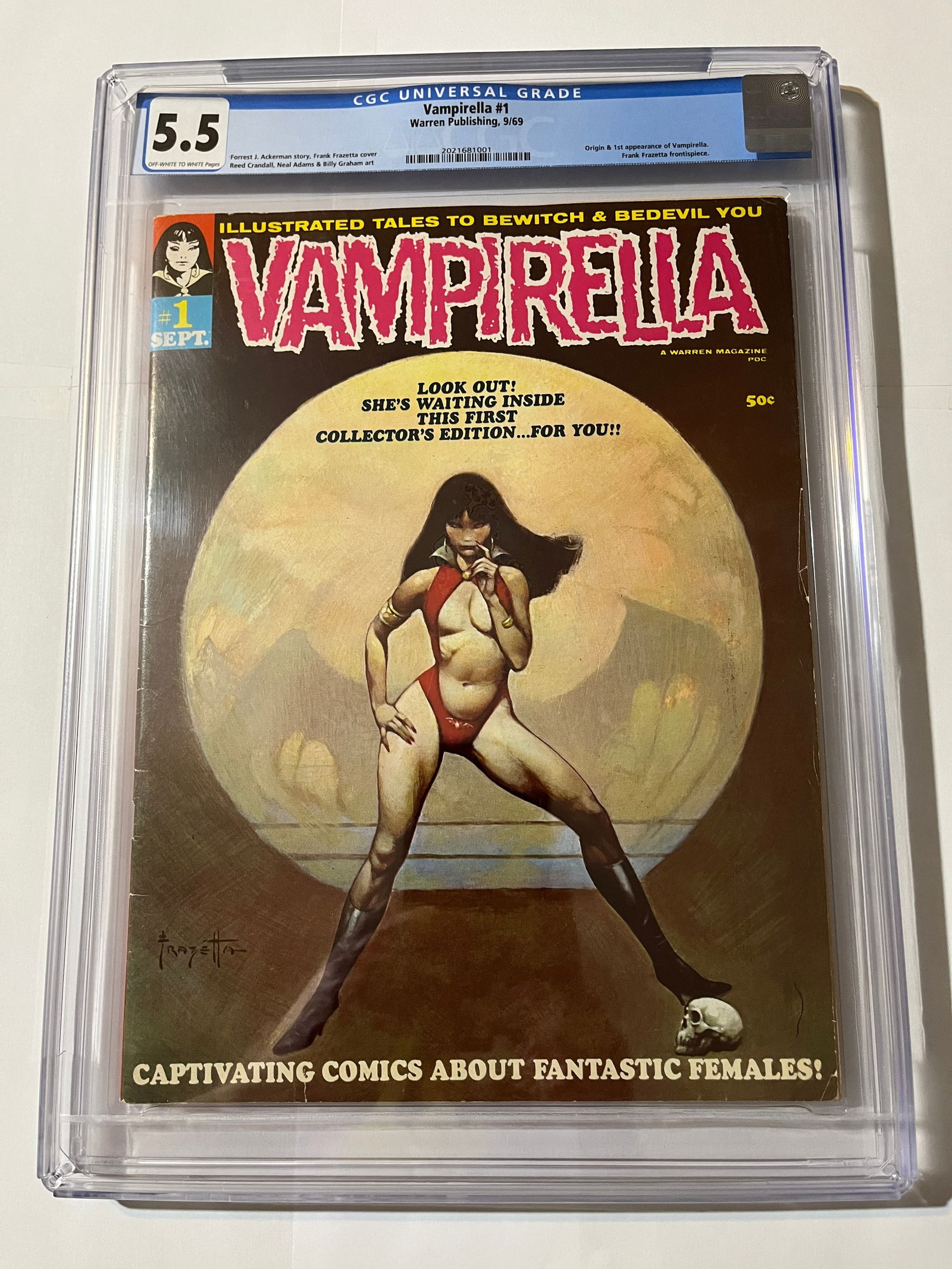 1969 Vampirella Comic #1 Origin & 1st Appearance C (1 of 3)