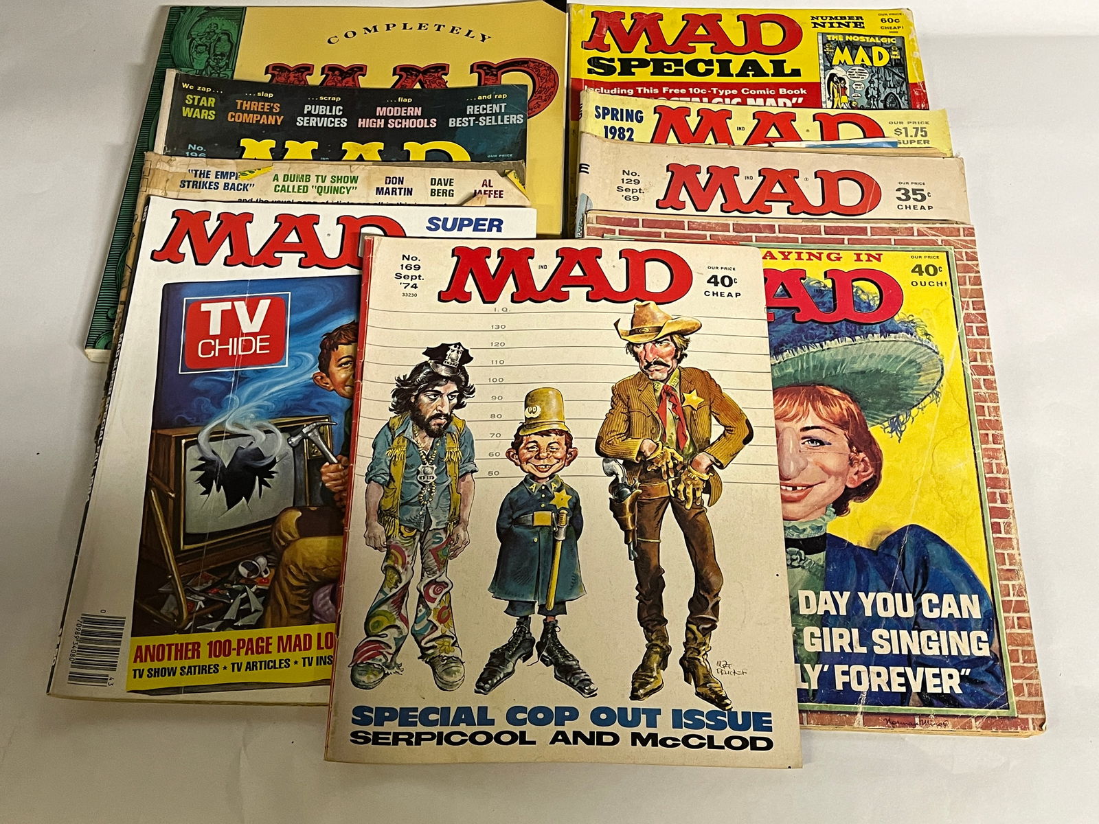 8 Vintage Mad Comic Magazines (1 of 9)