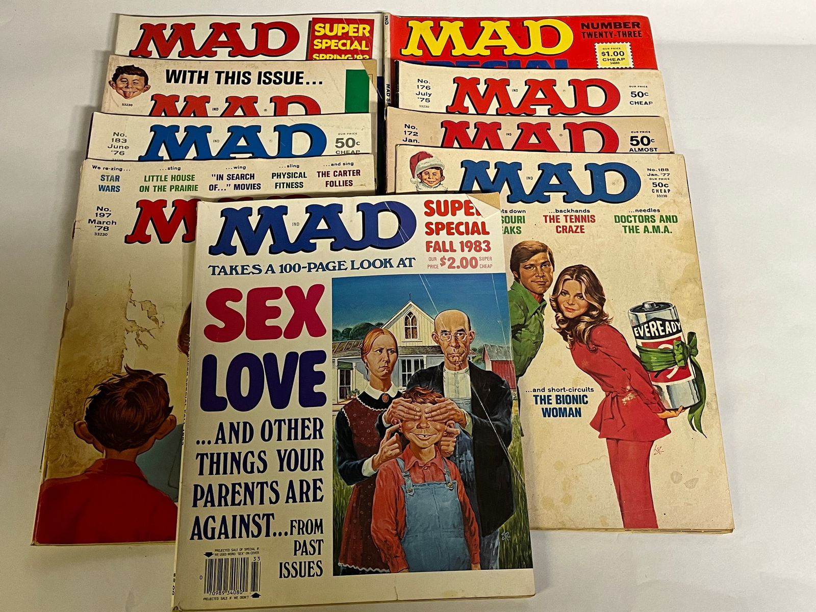 9 Vintage Mad Comic Magazines (1 of 6)