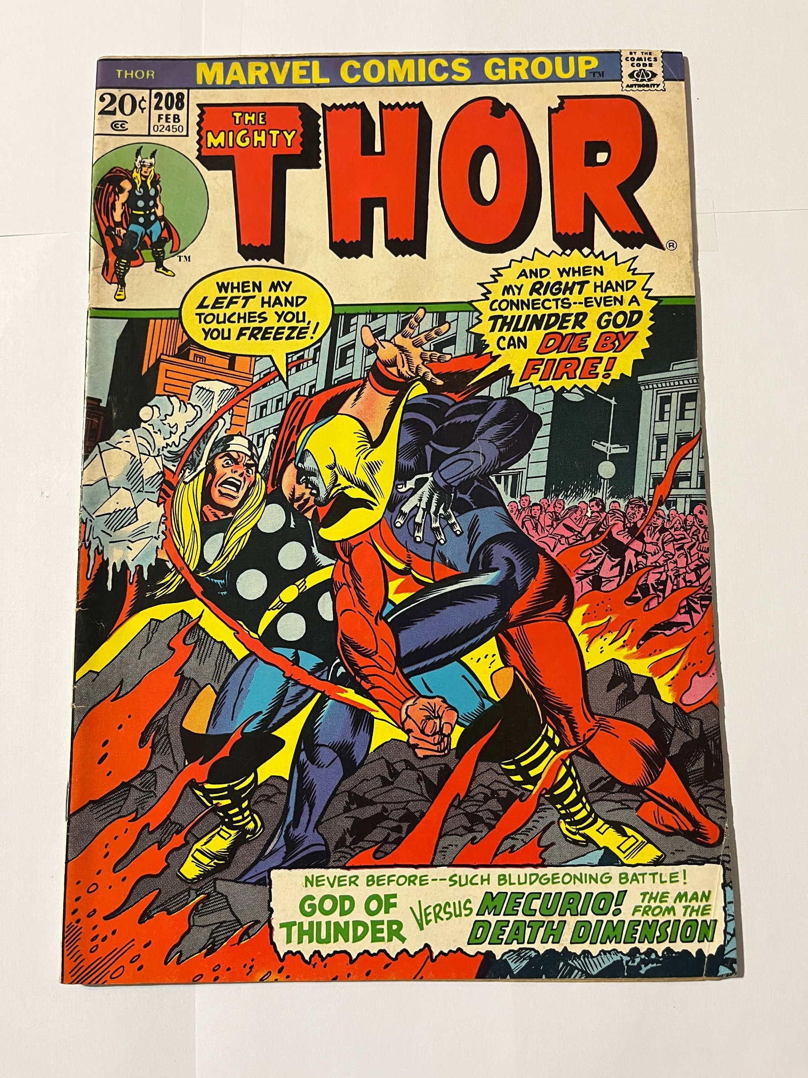 1973 Marvel Comics Thor #208 1st Appearance Mercur (1 of 3)