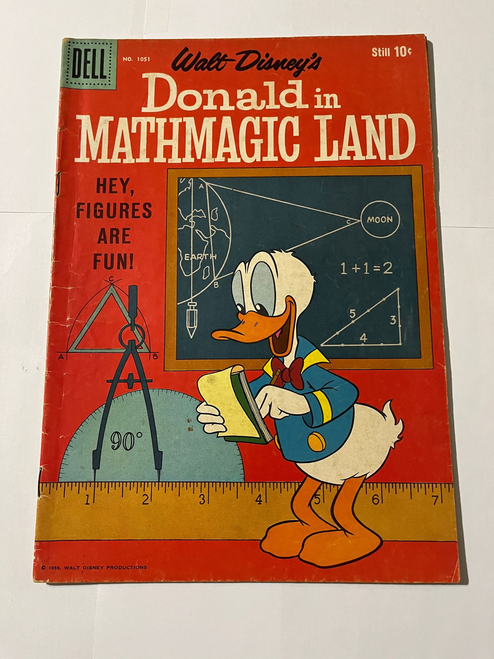 Dell Comics Donald Duck #1051 In MathMagic Land (1 of 3)