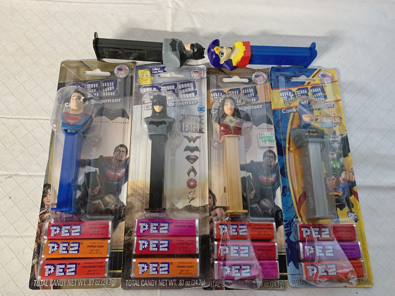 6 PIECE SUPERHERO PEZ COLLECTION (1 of 2)