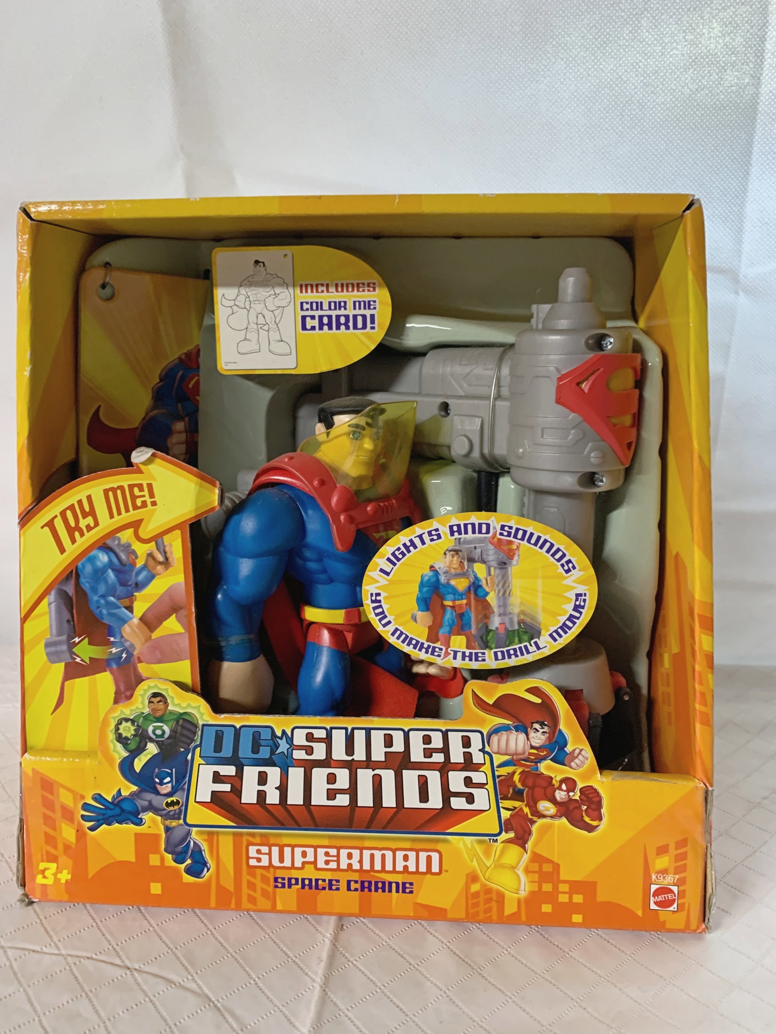 SUPERMAN SPACE CRANE WITH LIGHTS & SOUNDS: SUPERMAN SPACE CRANE NEW IN BOX