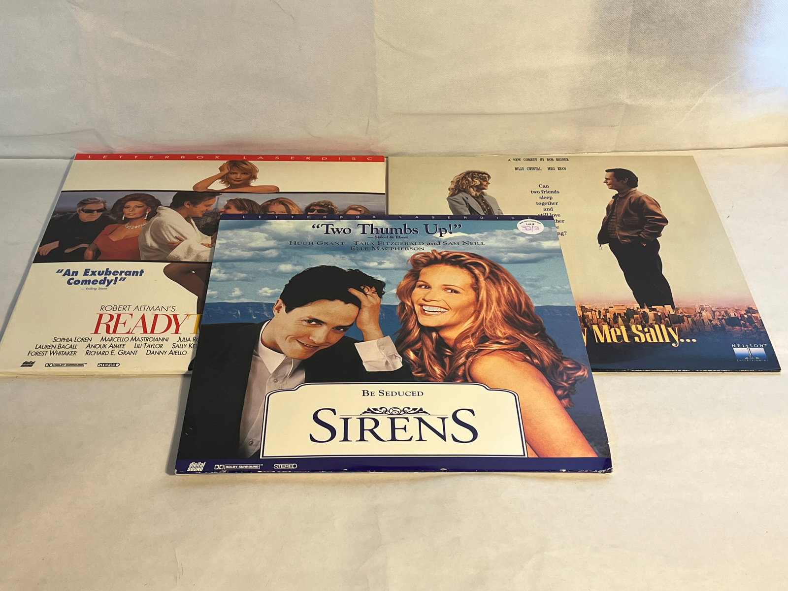 3 LASER DISCS HARRY MET SALLY SIRENS READY TO WEAR (1 of 5)